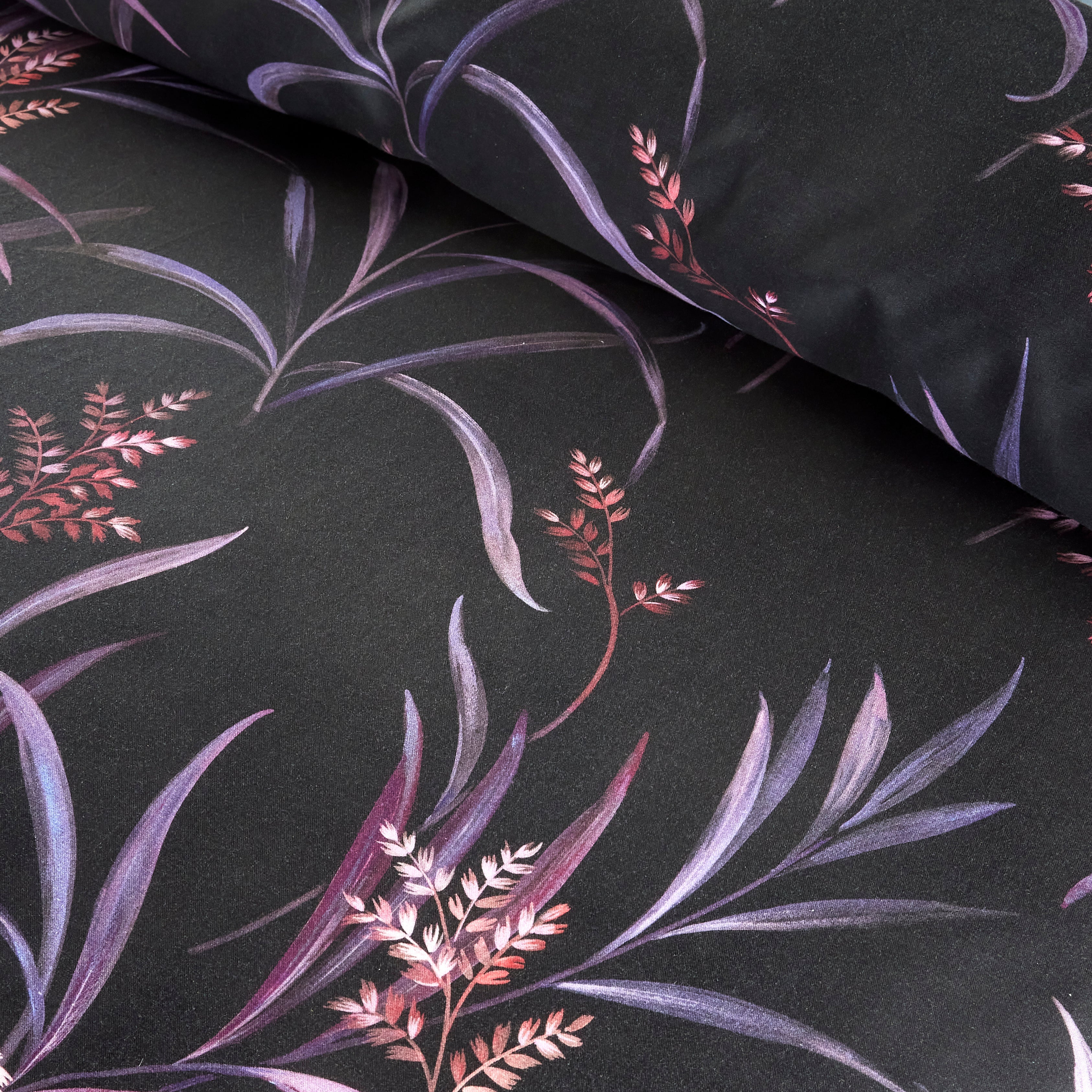 Vantona Boutique Keiko Duvet Cover Set - Black