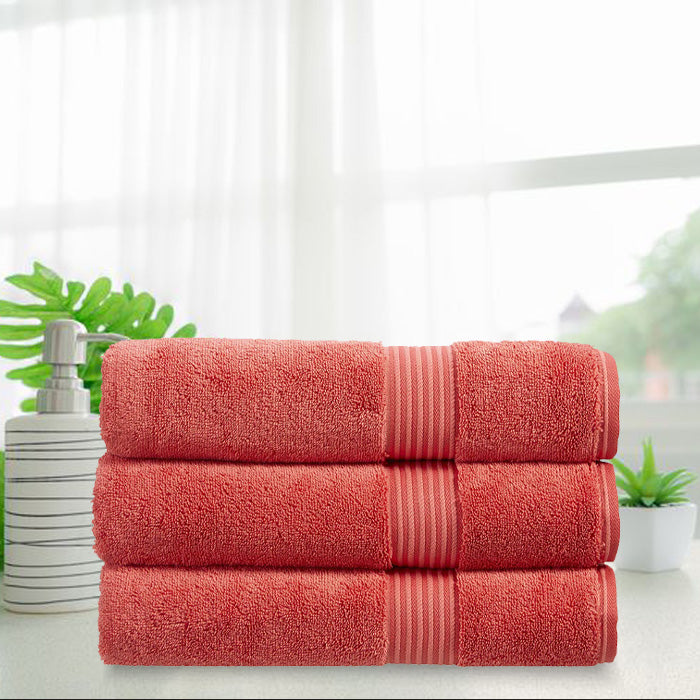 Christy Supreme Hygro 650gsm Cotton Towels - Coral