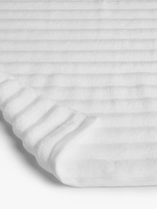 Mountain Stripe Ribbed 100% Cotton Zero Twist Soft Hand & Bath Towels (Sold Separately)