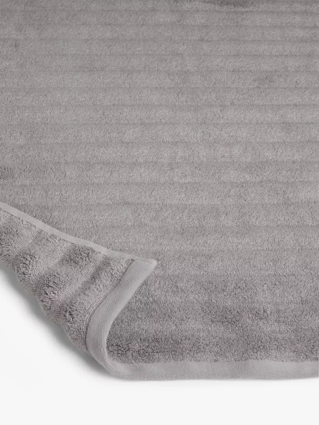 Mountain Stripe Ribbed 100% Cotton Zero Twist Soft Hand & Bath Towels (Sold Separately)