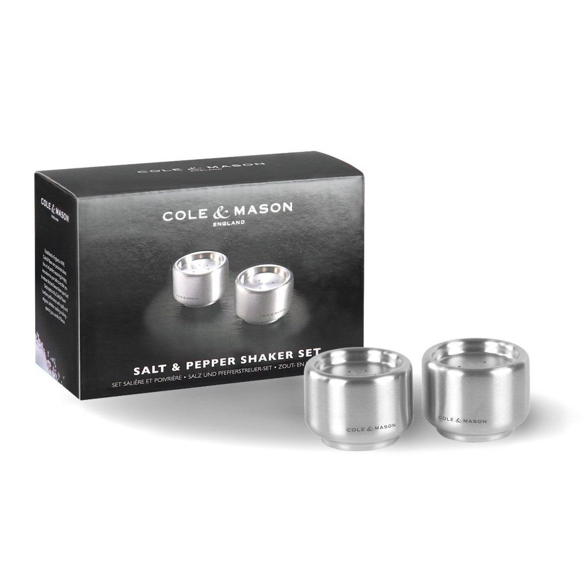 Cole & Mason Burley Salt & Pepper Shaker Set - 4cm