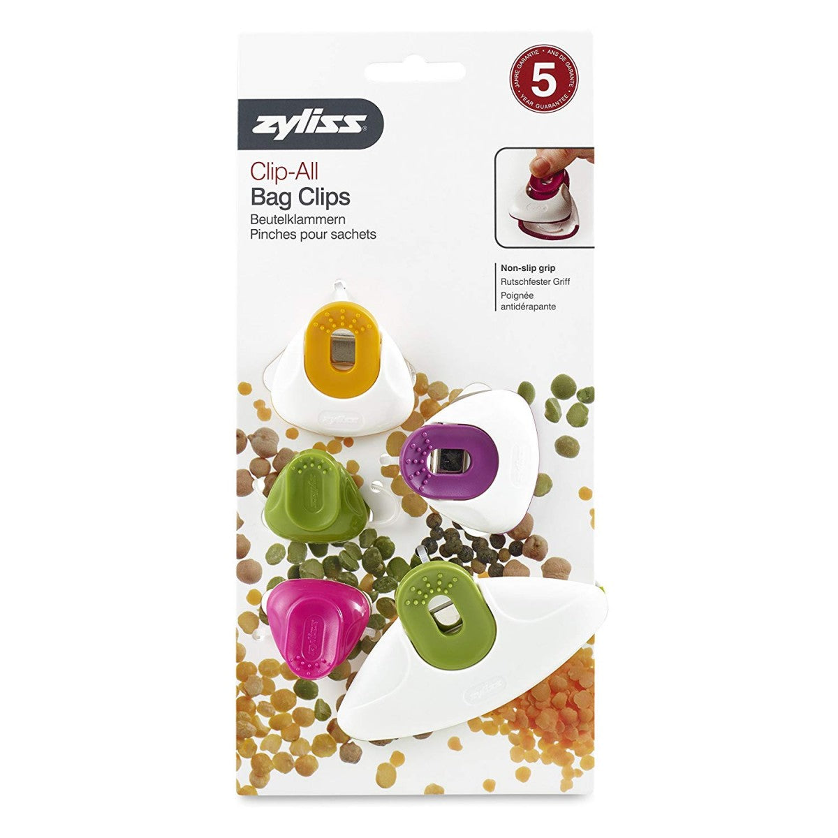 Zyliss Bag Clips Mix Assorted 4x12x25.5 cm