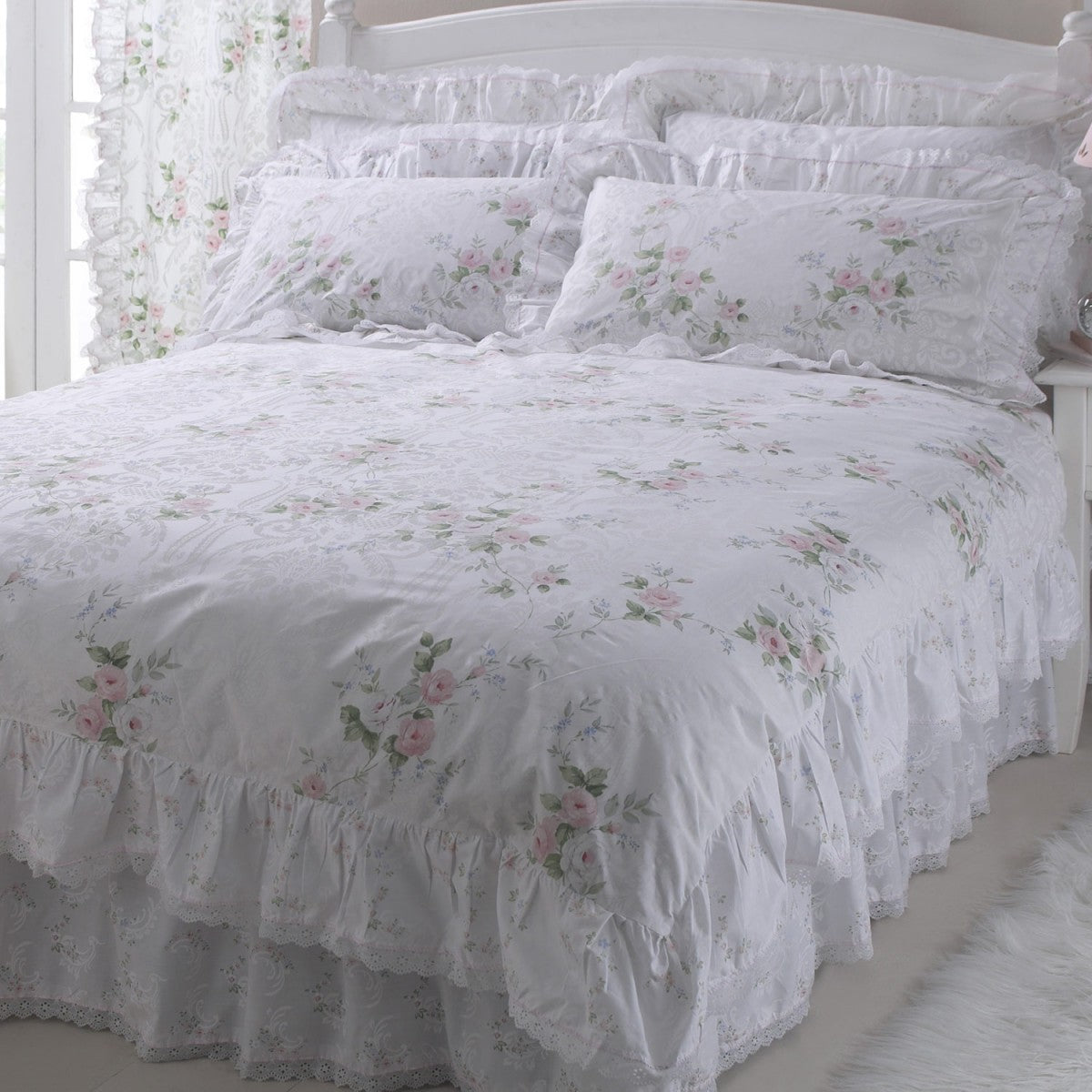 Vantona Country Charlotte Duvet Cover Set - Pink