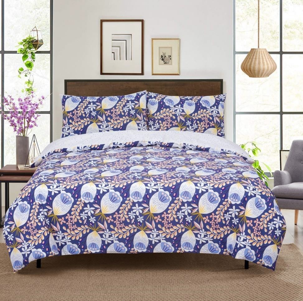 Vantona Easy Living Range Delilah Duvet Cover Set - Multi