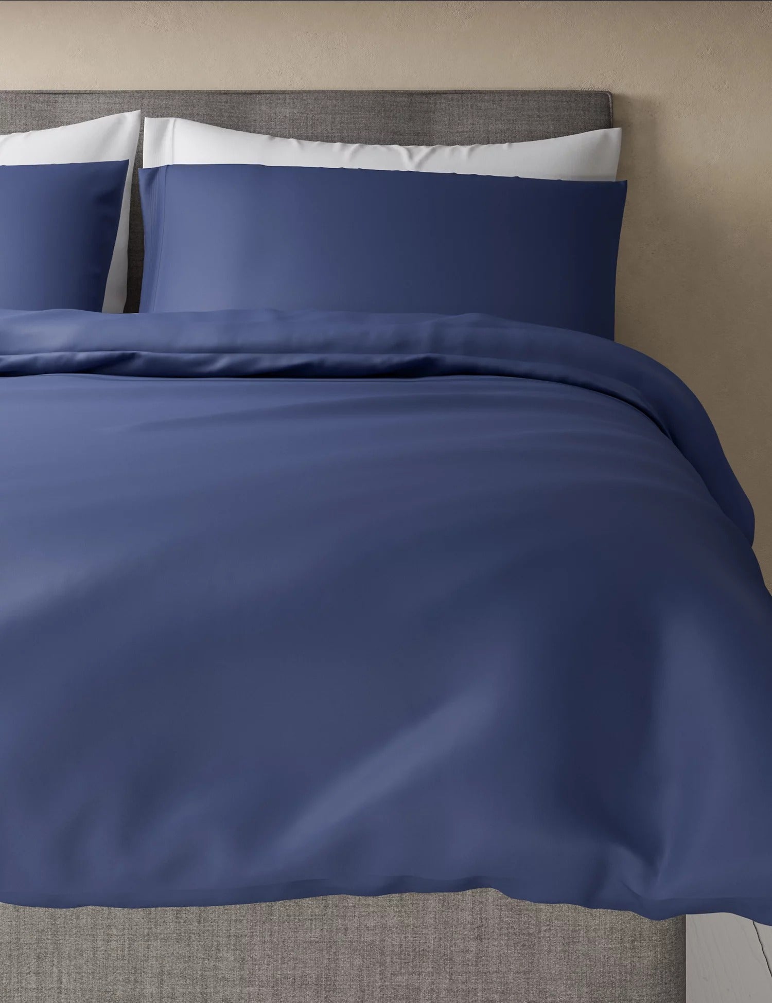 M&S Navy Linen Rick Duvet Cover & Pillowcase (Sold Separately)
