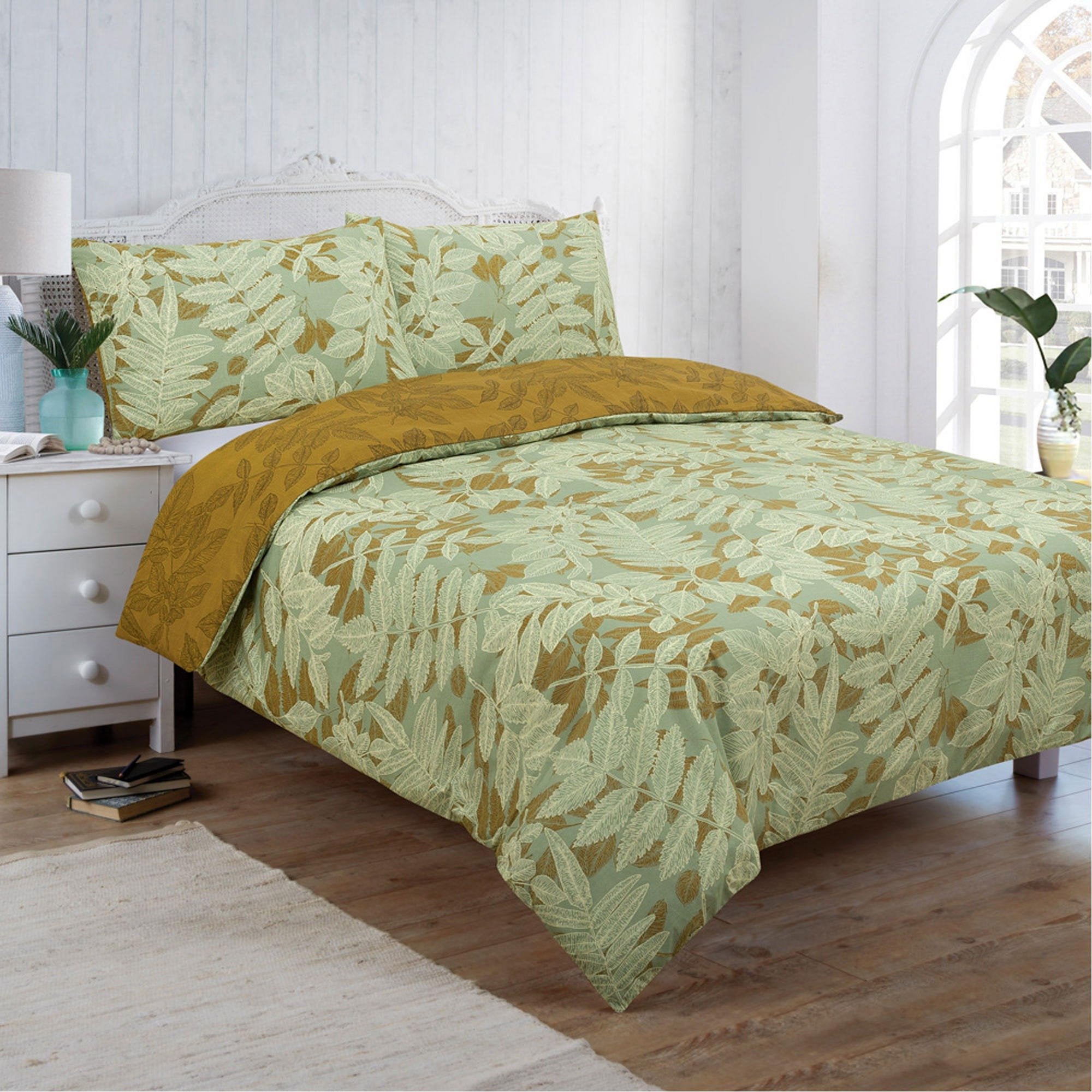 Vantona Maurice Duvet Cover Set - Green