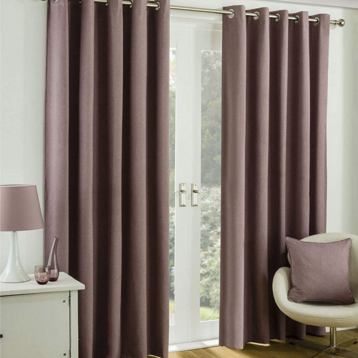 Sundour Twilight Eyelet Blackout Ready Made Curtains
