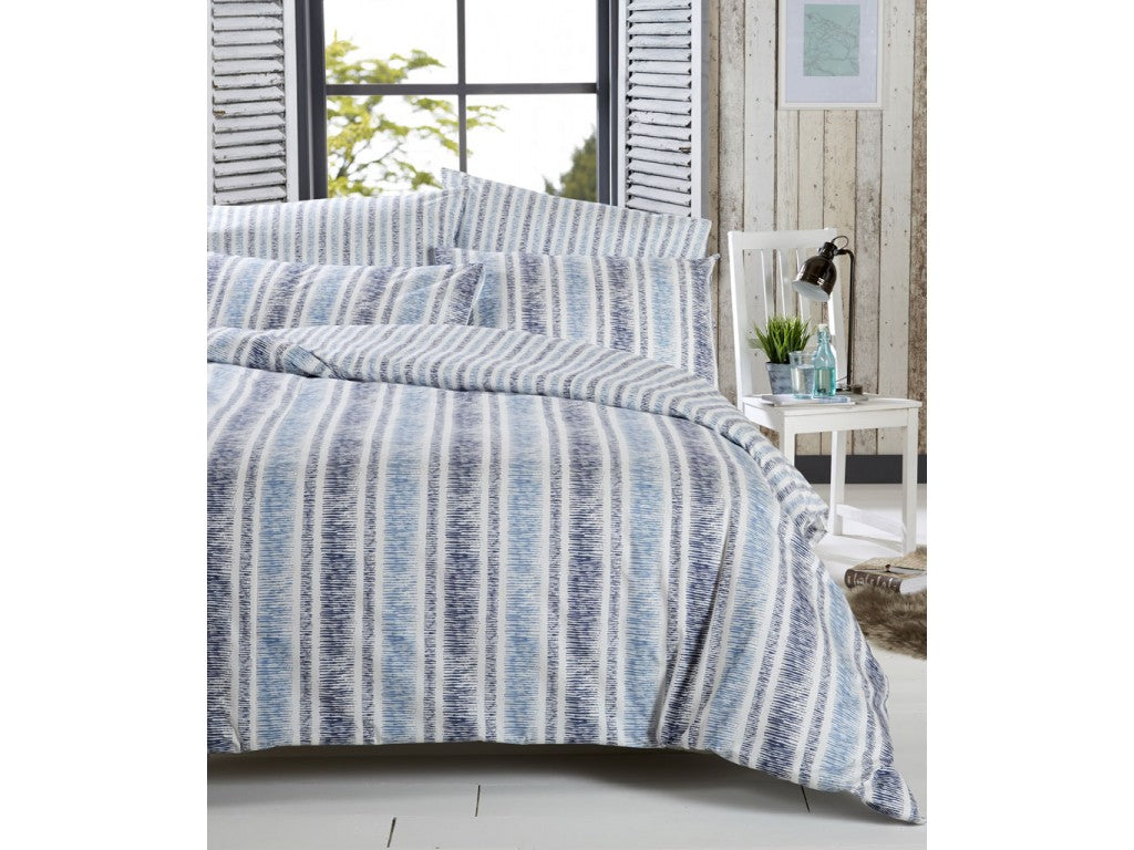 Vantona Asha Duvet Cover Set - Blue