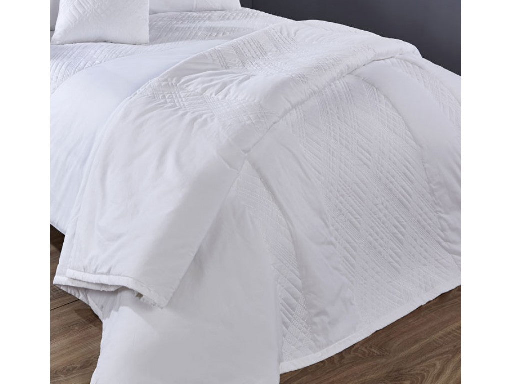 Vantona Milan Duvet Cover Set - White