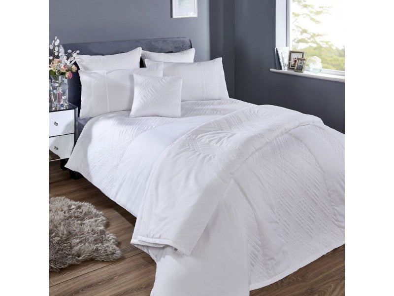 Vantona Milan Duvet Cover Set - White