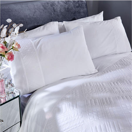 Vantona Milan Duvet Cover Set - White