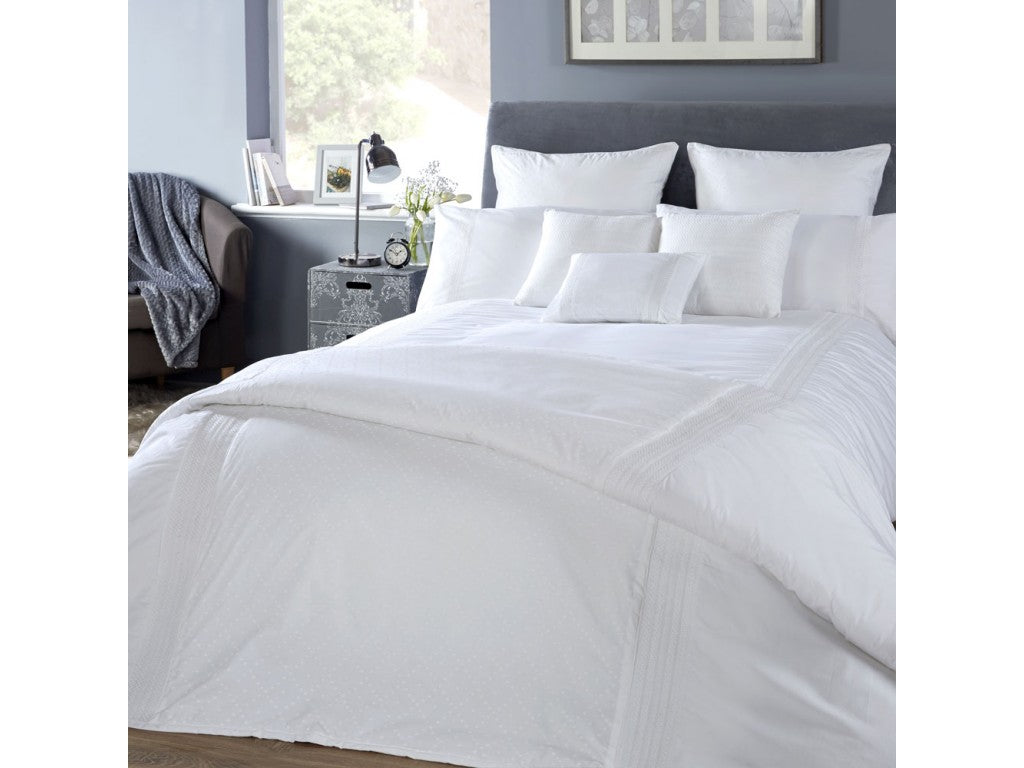 Vantona Pompeii Pillowcase 65 x 65 cm - White