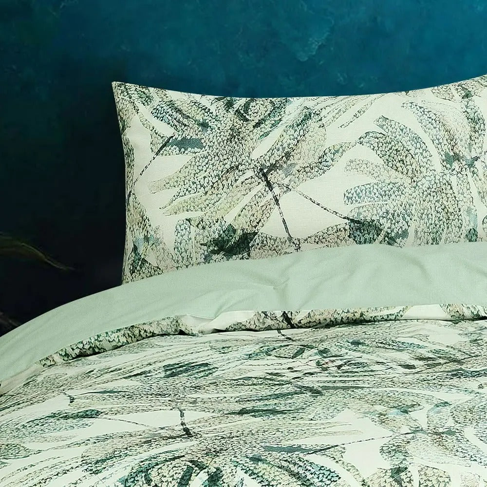 Vantona Boutique Palms Duvet Cover Set & Cushion-Multi