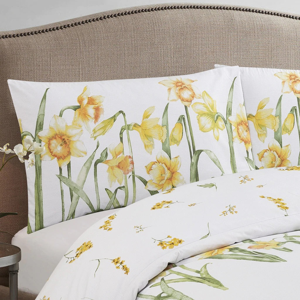 Vantona Classic Range Daffodils Duvet Cover Set - Multi