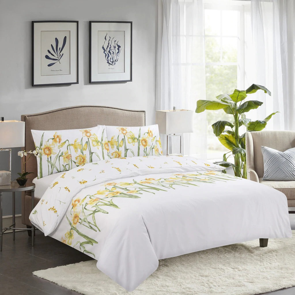 Vantona Classic Range Daffodils Duvet Cover Set - Multi