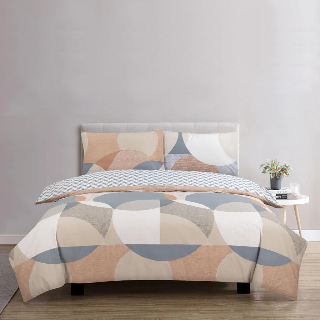 Vantona Easy Living Range Urban Geometric Duvet Cover Set - Multi