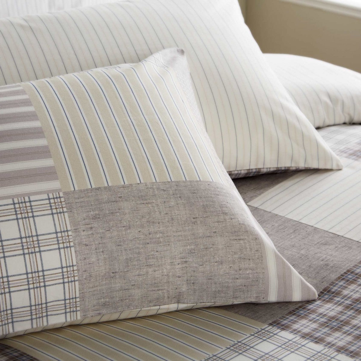 Vantona Easy Living Lexington Duvet Cover Set - Natural