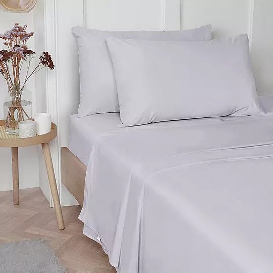 Vantona 100% Luxury Cotton Plain Dyed Flat Sheets - Sold Separately