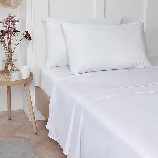 Vantona 100% Luxury Cotton Plain Dyed Flat Sheets - Sold Separately