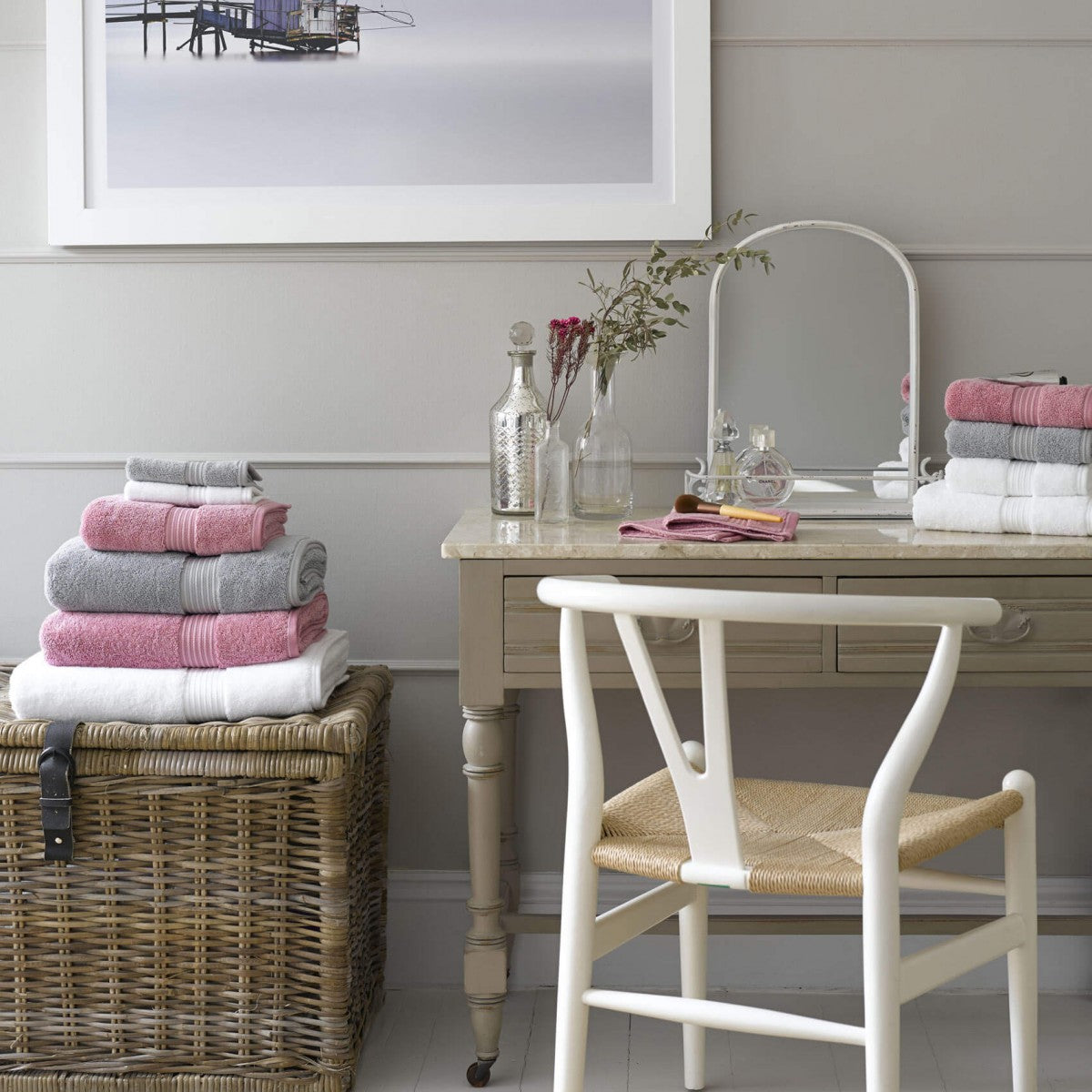 Christy Supreme Hygro 650gsm Cotton Towel-Sliver