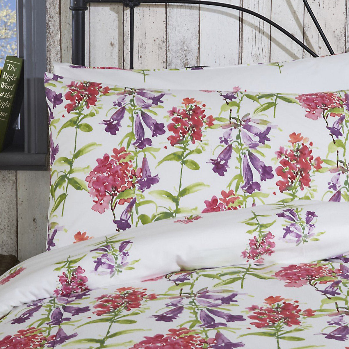 Vantona Darcy Floral Design Duvet Cover Set - Pink