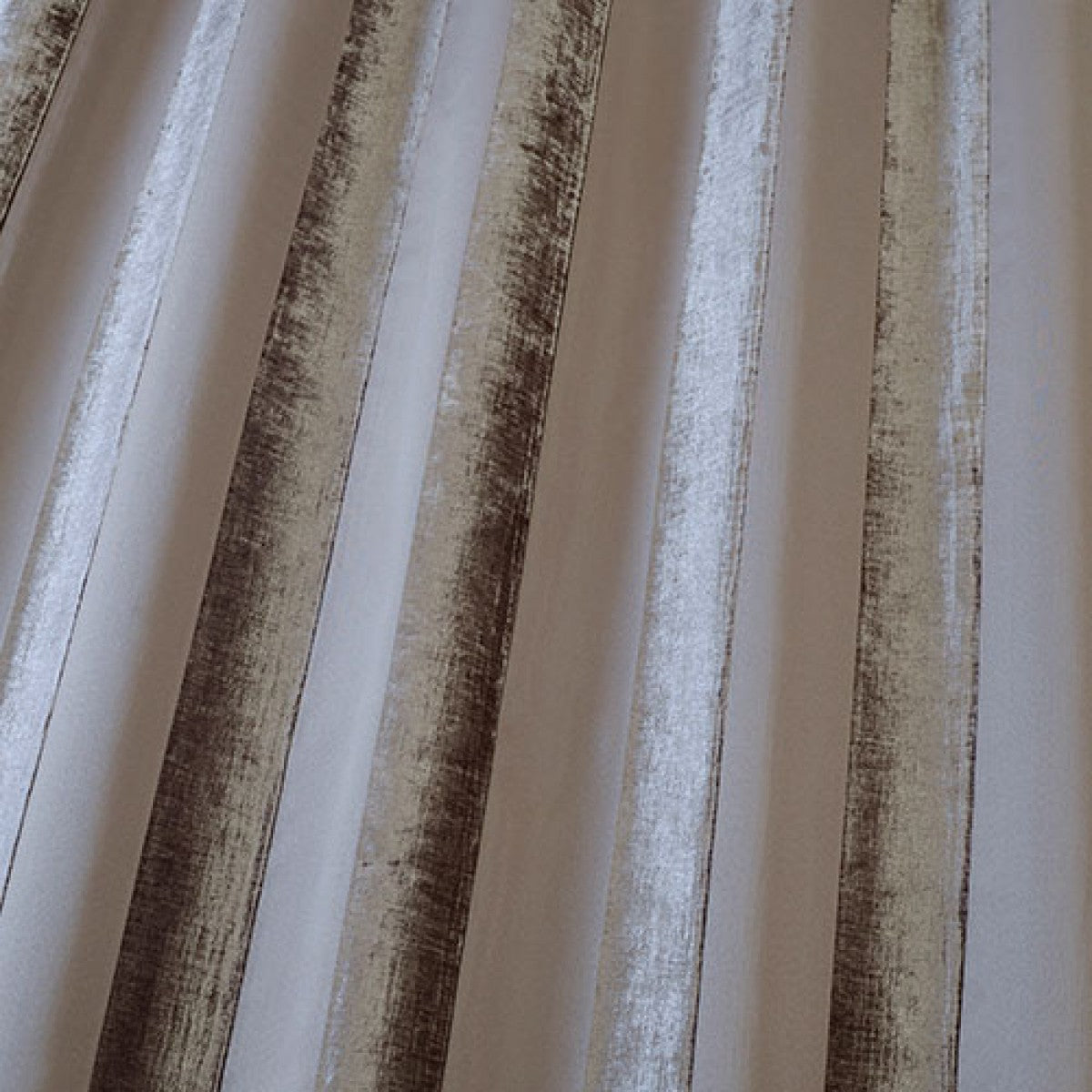 iLiv Palladio Mocha Boheme Stripe Eyelet Curtains