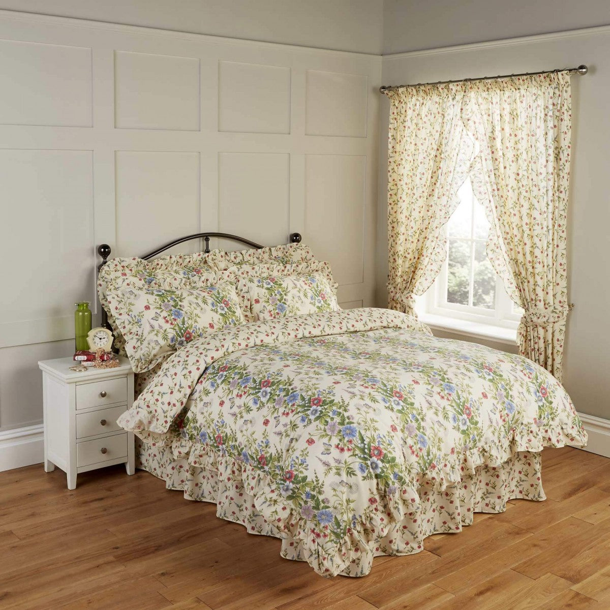 Vantona Country Jessica Quilted Fitted Bedspread - Multi