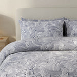 Vantona Abstract Mark Duvet Cover Set - Blue
