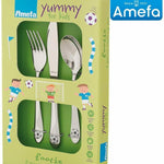 Amefa Yummy For Kids 3 Piece Cutlery Set Designed for little Hands - Footie