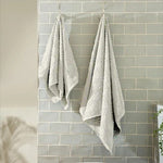 Chevron Leaf towel 100% Cotton 500 GSM Towels – Cream