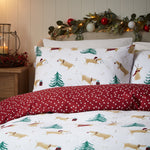Vantona Essentials Christmas Dogs Duvet Cover Set - Multi