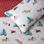 Vantona Essentials Christmas Dogs Duvet Cover Set - Multi