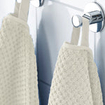 Diamond 100% Cotton 500 GSM Towels – White