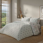 Vantona Essentials Range Festive Sprigs Flannelette Duvet Cover Set - Multi