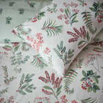 Vantona Essentials Range Festive Sprigs Flannelette Duvet Cover Set - Multi
