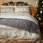Vantona Cable Knit Throw Sherpa Fleece 150x200cm (Sold Separately)