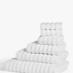 Mountain Stripe Ribbed 100% Cotton Zero Twist Soft Hand & Bath Towels (Sold Separately)