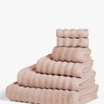 Mountain Stripe Ribbed 100% Cotton Zero Twist Soft Hand & Bath Towels (Sold Separately)