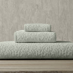 Vantona Luxury Leaf Jacquard Cotton Towel – Sage