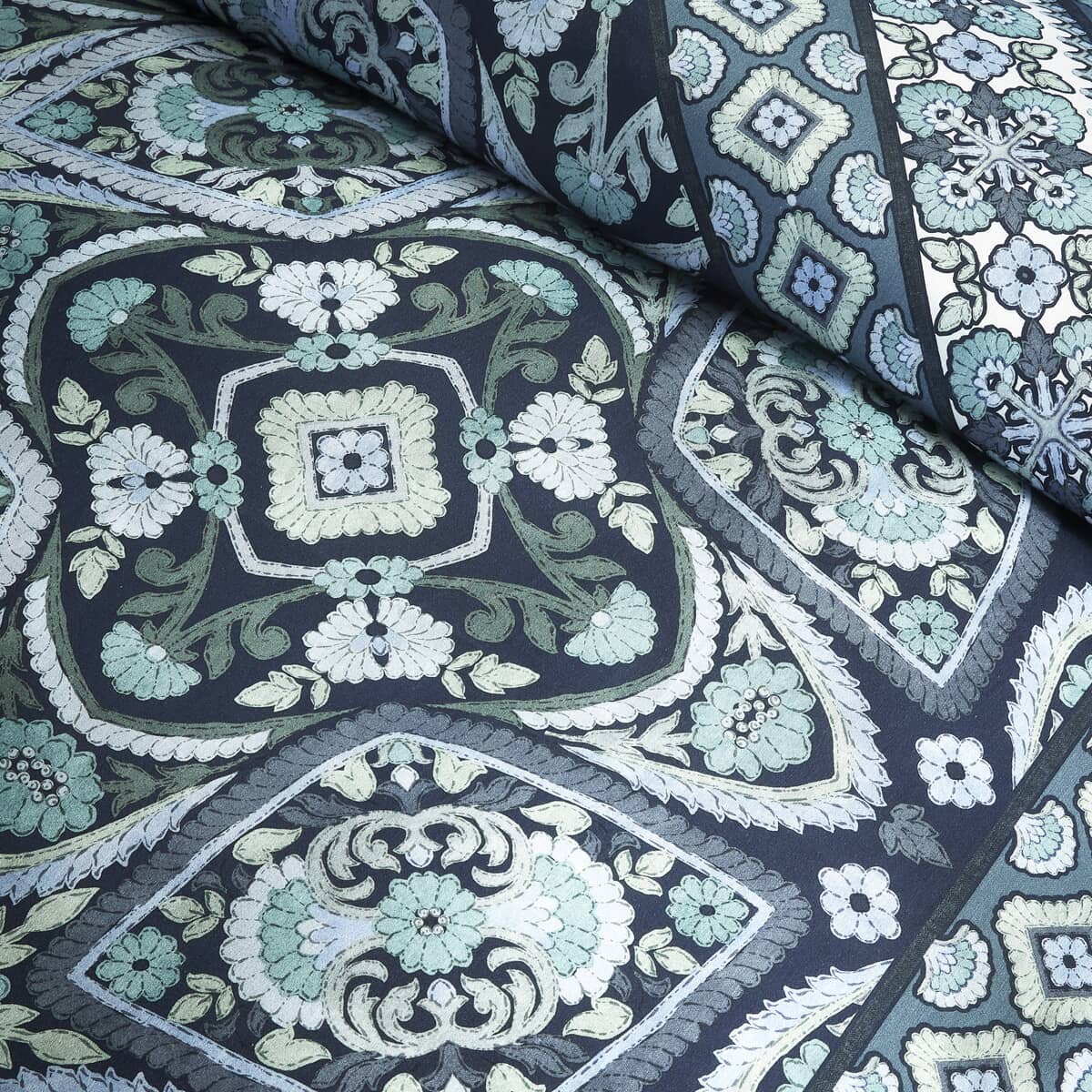 Vantona Boutique Kizzi Mandala Duvet Cover Set - Navy