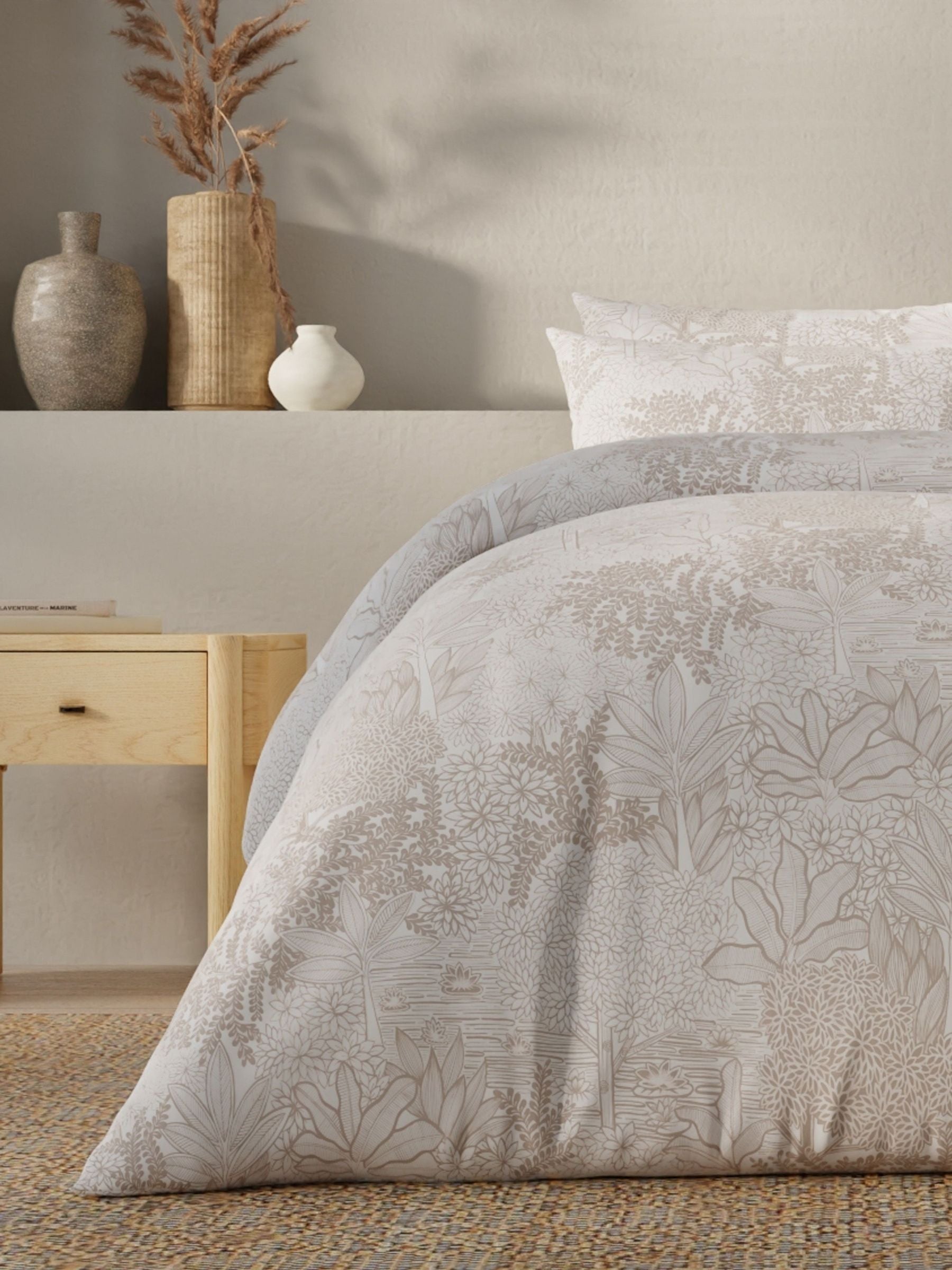 Vantona Essentials Range Kiki Duvet Cover Set - Natural