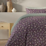 Vantona Essentials Range Molly Ditsy Duvet Cover Set - Purple