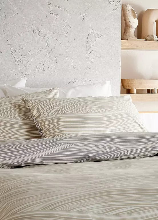 Vantona Essentials Dunes Duvet Cover Set - Grey