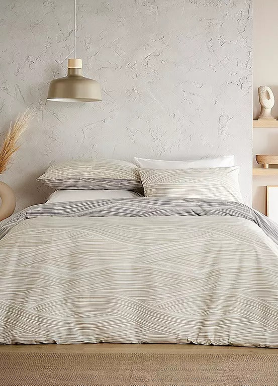 Vantona Essentials Dunes Duvet Cover Set - Grey