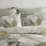Vantona Essentials Green Leaves Duvet Cover Set - Green
