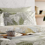 Vantona Essentials Green Leaves Duvet Cover Set - Green