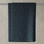 Vantona Luxury Leaf Jacquard Cotton Towel - Grey