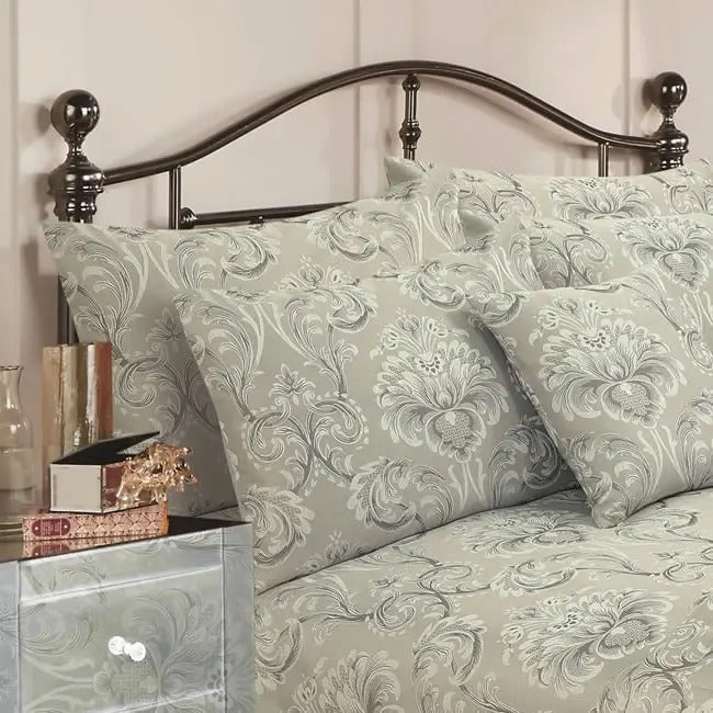 Vantona Ornate Damask Pillowcase - Luxurious Jacquard Weave (Sold Separately)