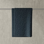 Vantona Luxury Leaf Jacquard Cotton Towel – Charcoal