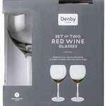 Denby Halo/Praline Red Wine Glasses (Pack Of 2)